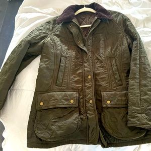 Women’s Barbour Quilted Jacket Sz 10 Green